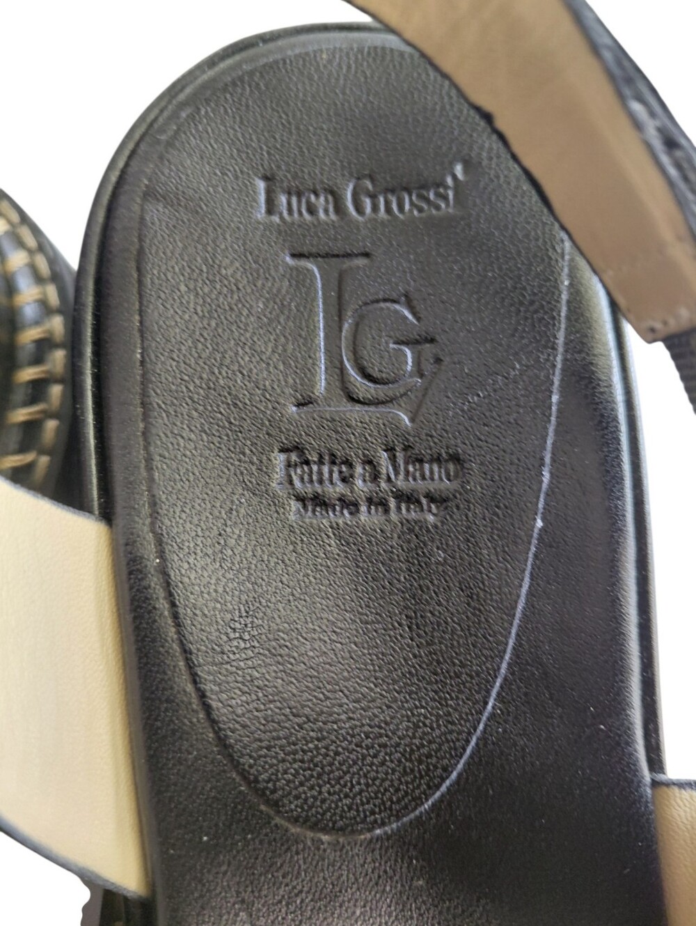 Women's Black Platform Slingback Sandals with Chunky Lug Sole Size 7-8 - Picture 5 of 12